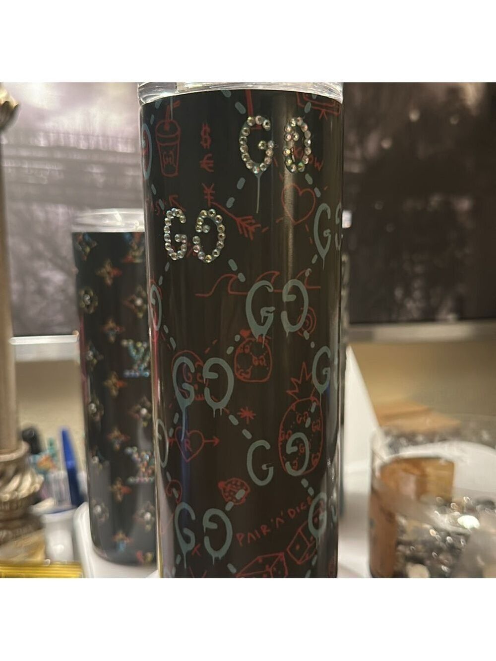 Rhinestone tumblers 20 oz - Picture 4 of 7
